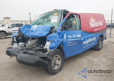 2024 Chevrolet Express Cargo Rwd 2500 Regular Wheelbase Wt from USA, damaged, VIN 1GCWGAF71R1183092